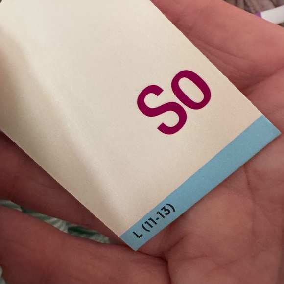 SO Pop Stitch Ribbed High Neck Bikini Swim Top Mint Juniors 7-9 M - Picture 6 of 9